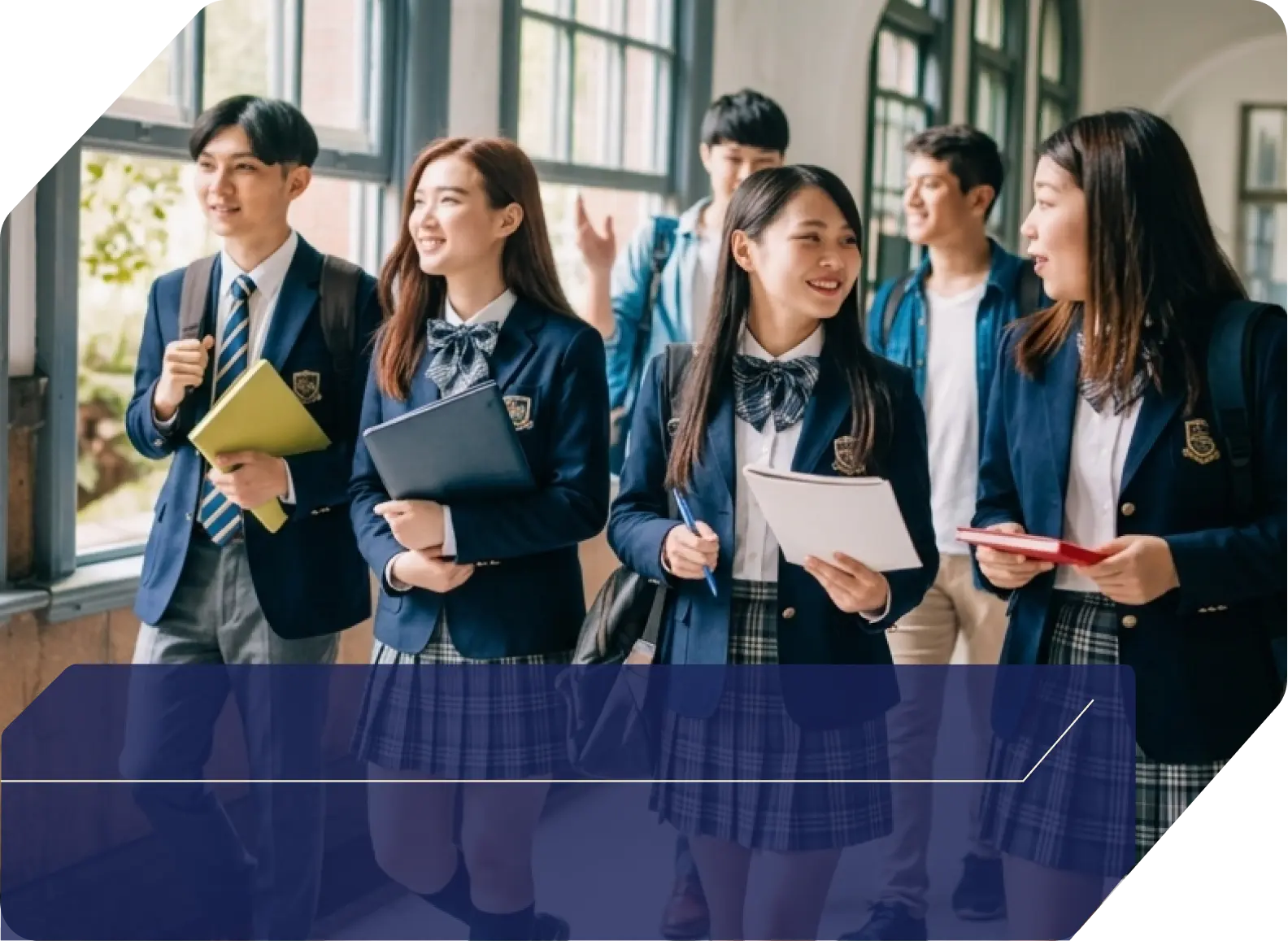 Students standing together as a cohort